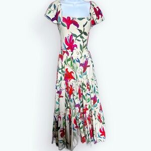 [SOLD] La Double J - 2 Piece Floral Swim + Ruffle Skirt